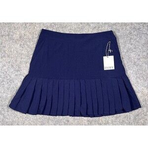 Renwick Pleat Bottom Skort Womens 6 Blue Golf Performance Pickleball Tennis